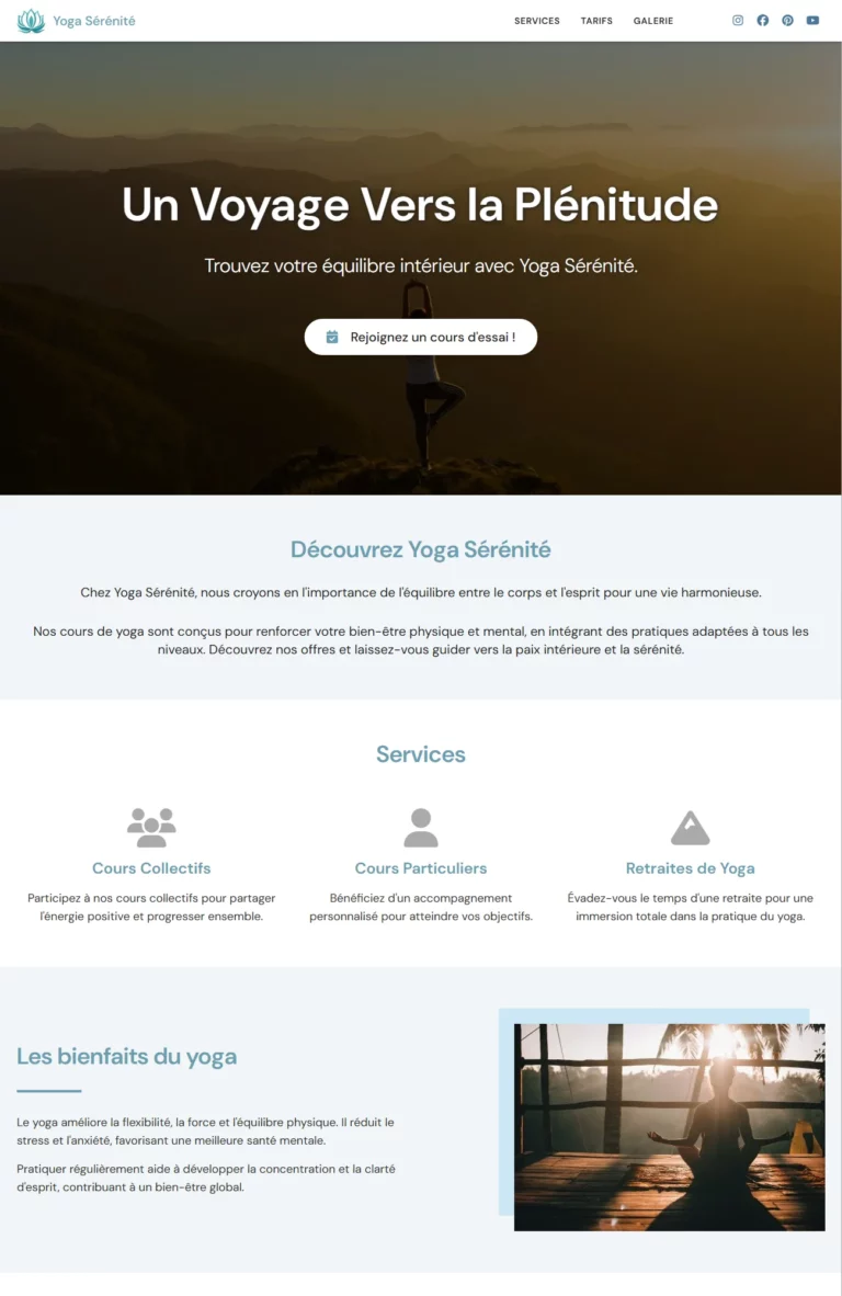 Vitrine Web Complète, démo 1 - Kaya Studio