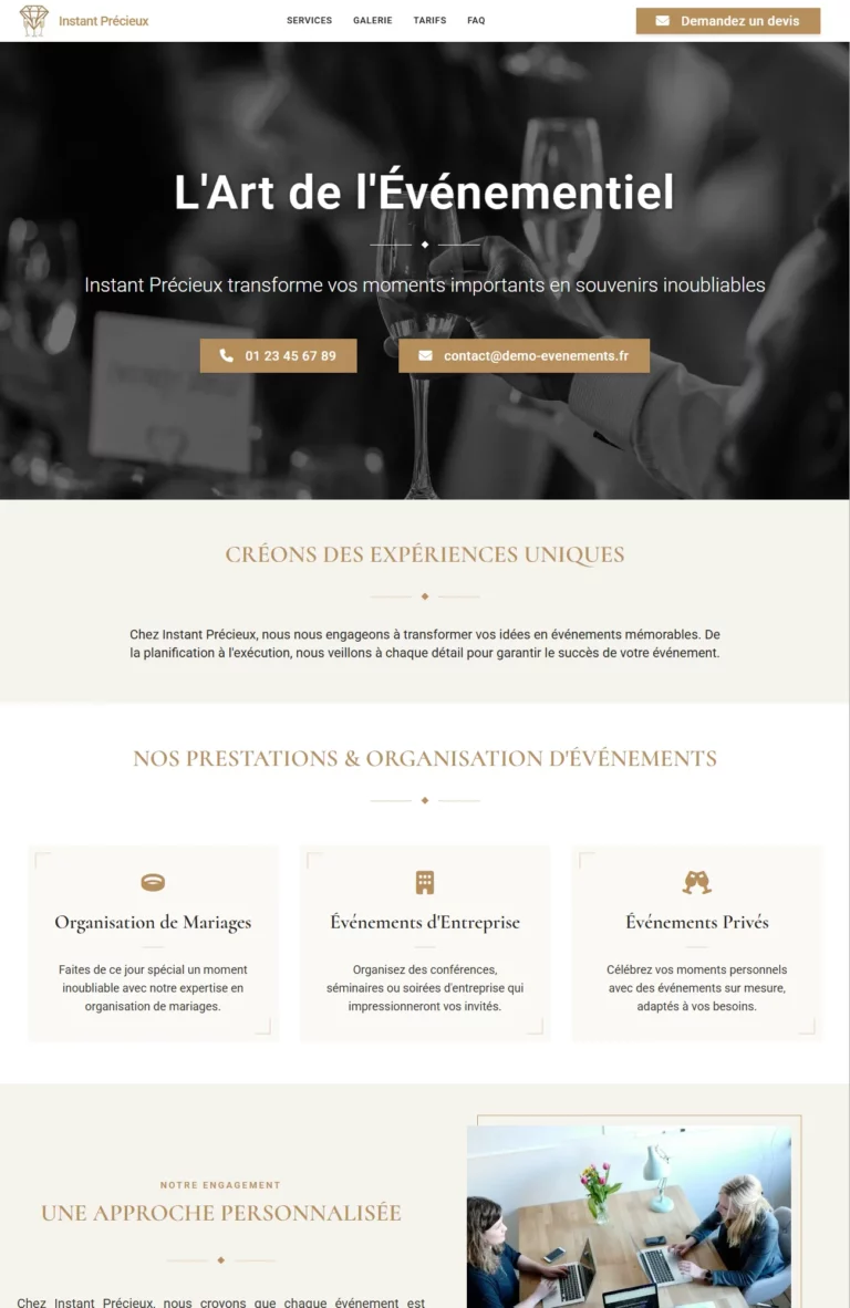 Vitrine Web Complète, démo 2 - Kaya Studio